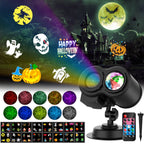 Haunt & Co Outdoor HD projector light, remote control 16 switchable modes, Christmas Halloween celebrations, birthdays, weddings and parties, waterproof light show