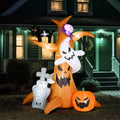 Haunt & Co OverPatio 7.8' Halloween Inflatables Outdoor with 9pcs LED Lights