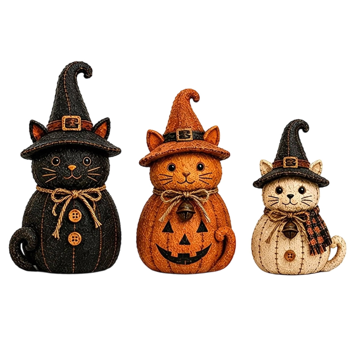 Haunt & Co PLLFRLRT Cute Witch Hat Ornaments Halloween Decorations Indoor Home Decor Tabletop Ornaments Vintage Decors