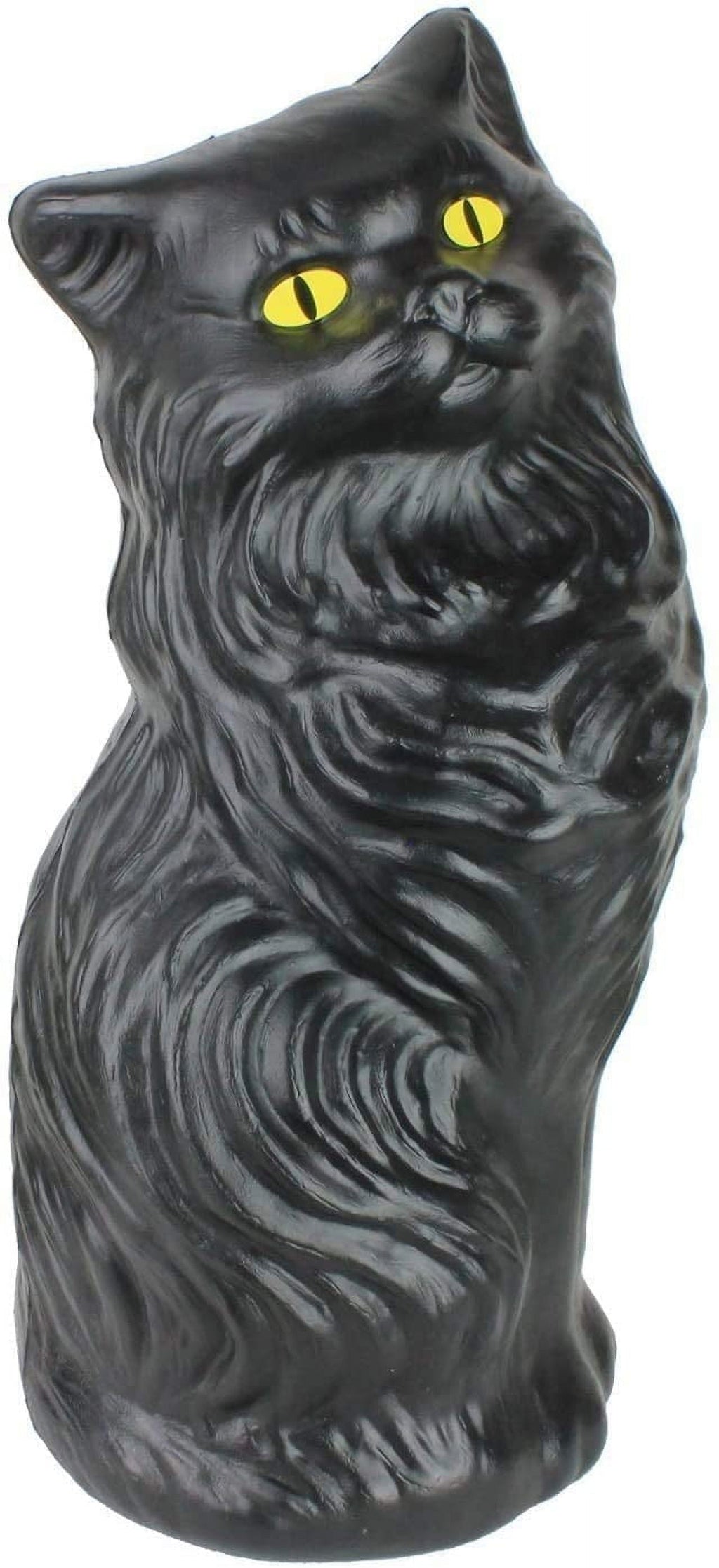 Haunt & Co PMU Halloween Black Cat - Blow Mold Plastic Cat Statue - Perfect Décor for Halloween, Home, Yard, Lawn, Garden, Indoor and Outdoor - Best
