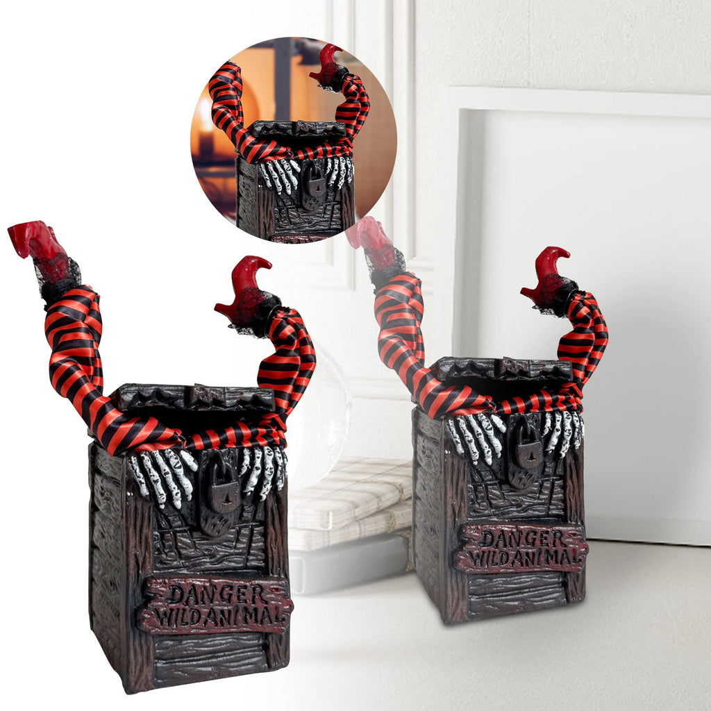 Haunt & Co SUYOLL Halloween Decorations Desktop Ornament For Party Decoration With Pumpkin Witch Skeleton Design Figurine Figurine