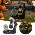 Haunt & Co SUYOLL Halloween Solar Powered Resin Desktop Ornament Decorative Light For Home Party Figurine