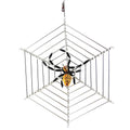 Haunt & Co Santa Land 8.00In Halloween Spider Web, Glass, Ornament Beaded Czech Luck 21R1000