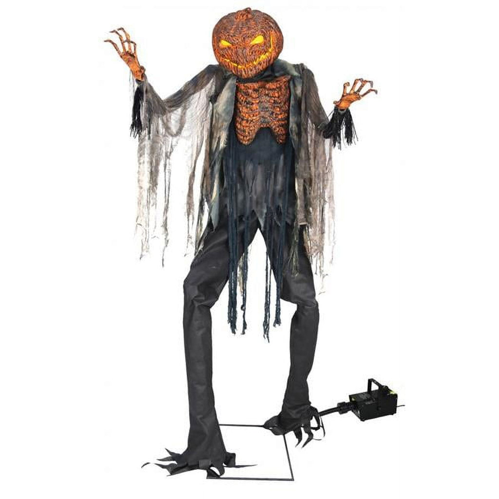 Haunt & Co 7 ft. Animated Scorched Scarecrow with Fog Machine