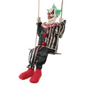 Haunt & Co Animated Swinging Chuckles the Clown - 62 in x 16 in x 18 in