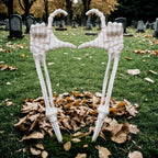 Haunt & Co Halloween Skeleton Stakes Decorations, Love Pose 2 Piece Hands Arms with Lawn Stakes