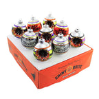 Haunt & Co Shiny Brite 2.50" Rounds & Reflectors Glass Ornament Halloween Skulls 4028051