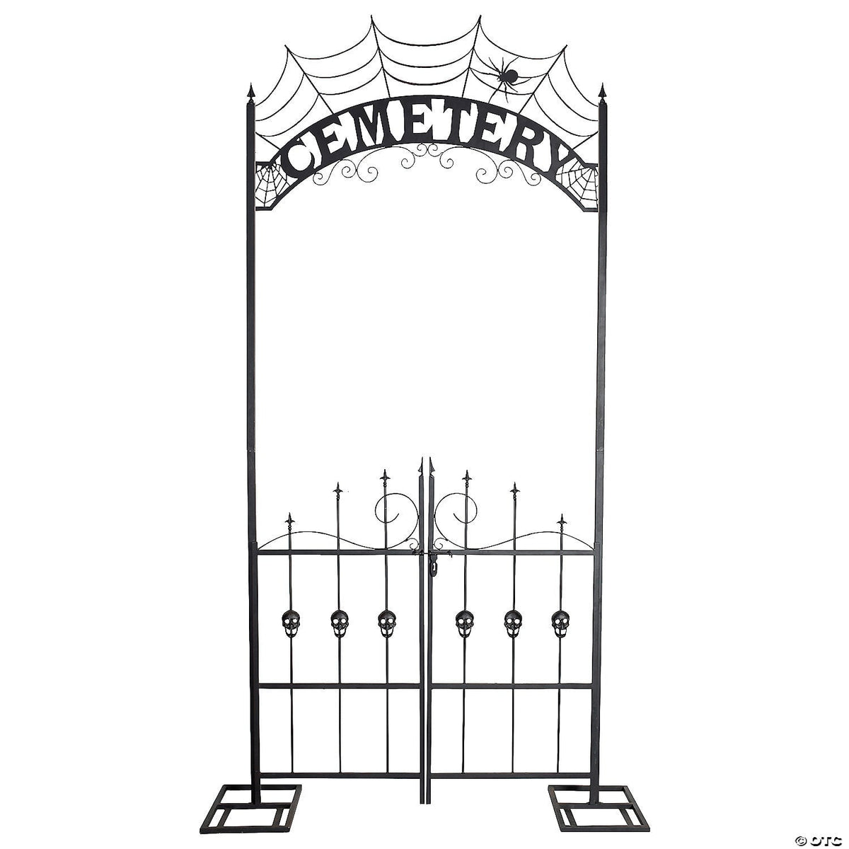Haunt & Co Halloween Cemetery Archway Gate 8.5 Ft Haunted House Graveyard Entrance Prop