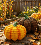 Haunt & Co THOPBPRK 2026 Black Halloween Woven Pumpkin Jack-O'-Lantern, Pumpkin, USE LED Candle, Rattan Fall for Home, 1Pack 11.8 Inch A