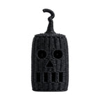 Haunt & Co THOPBPRK 2026 Black Halloween Woven Pumpkin Jack-O'-Lantern, Pumpkin, USE LED Candle, Rattan Fall for Home, 1Pack 11.8 Inch A