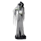 Haunt & Co Towering Witch Halloween Animatronic with Glowing Eyes & Magic Ball, 9.8-Ft
