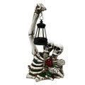 Haunt & Co Uanit Halloween Couple Skull Lamp Outdoor Solar Garden Courtyard Festival Decoration