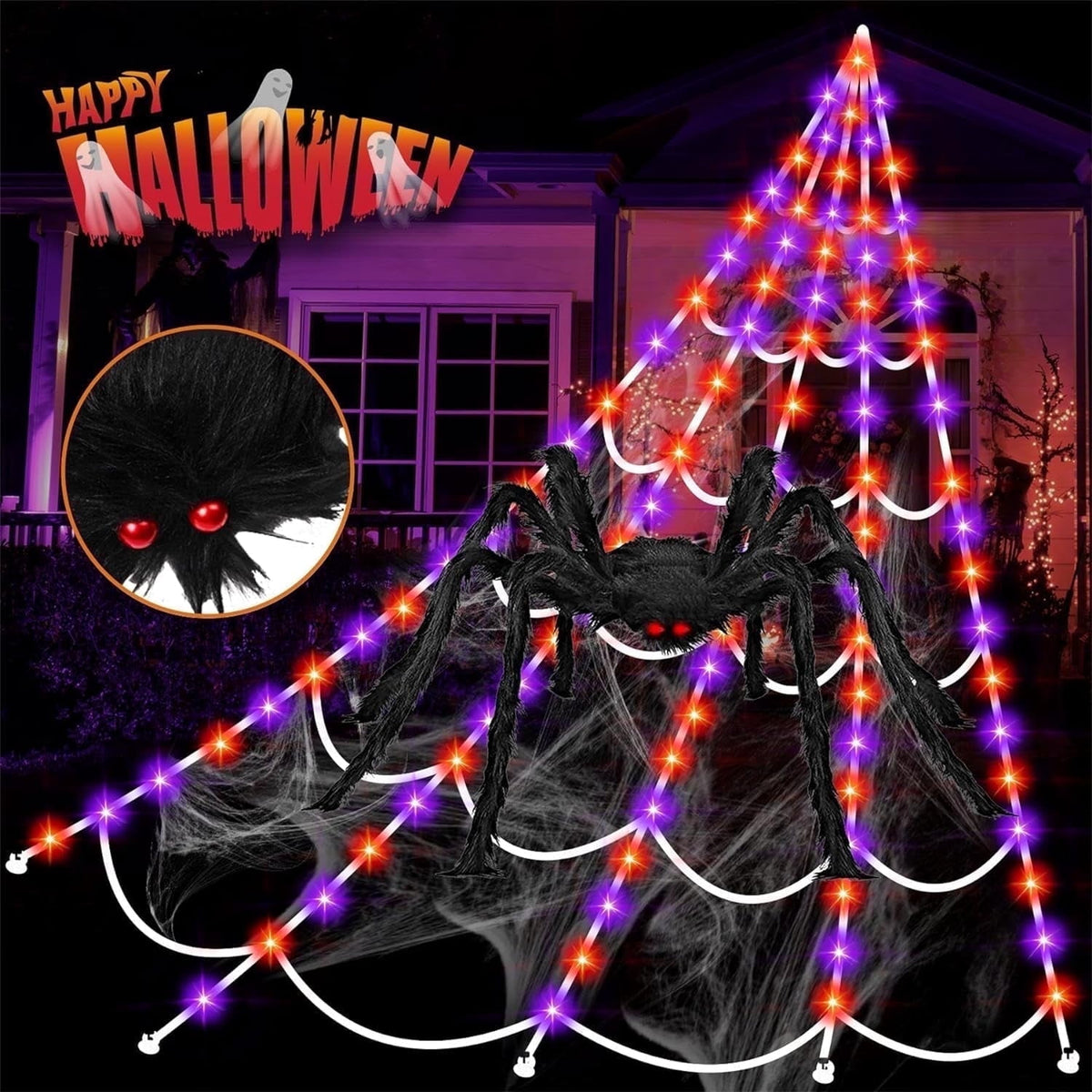 Haunt & Co Xylobyte Purple Outdoor Decorations (1.28 lb)