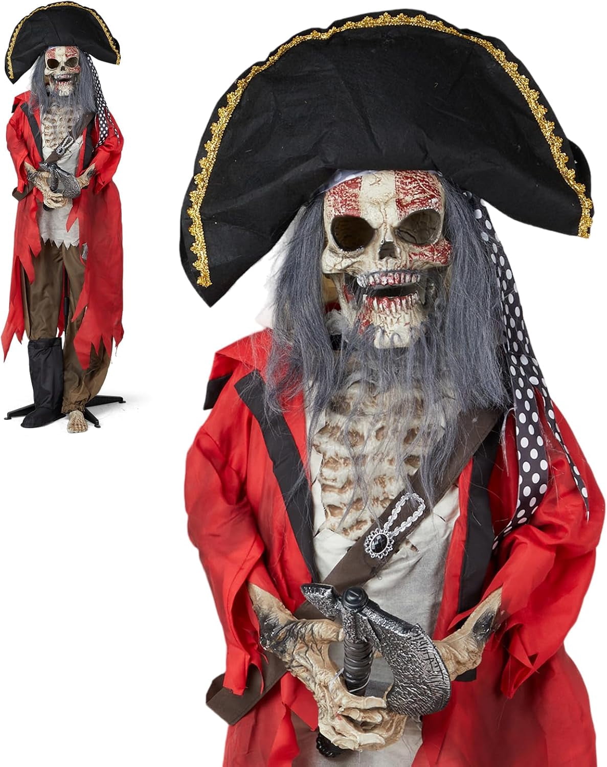 Haunt & Co VINGLI 6.3FT Animatronics Outdoor Decorations with Voice Control