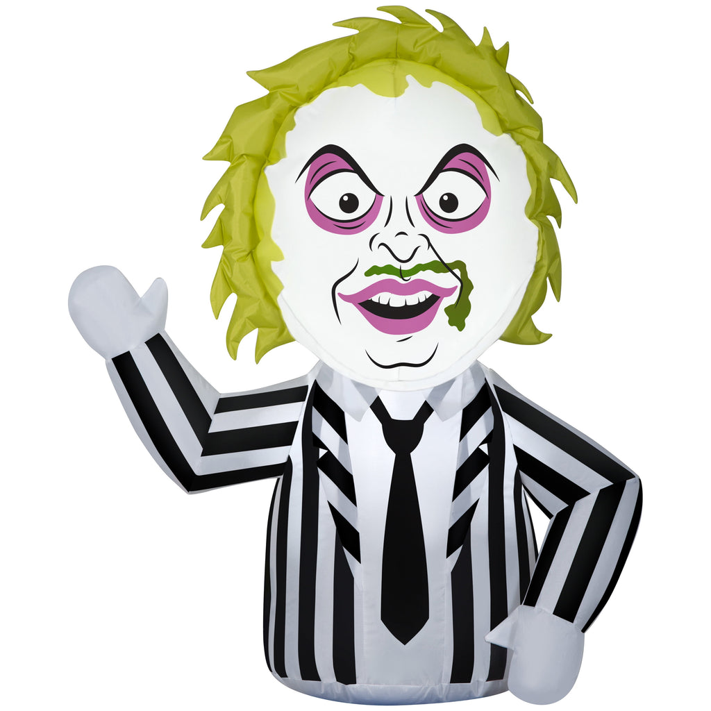 Haunt & Co Warner Bros. Stylized Beetlejuice Airblown Yard Inflatable, 36"