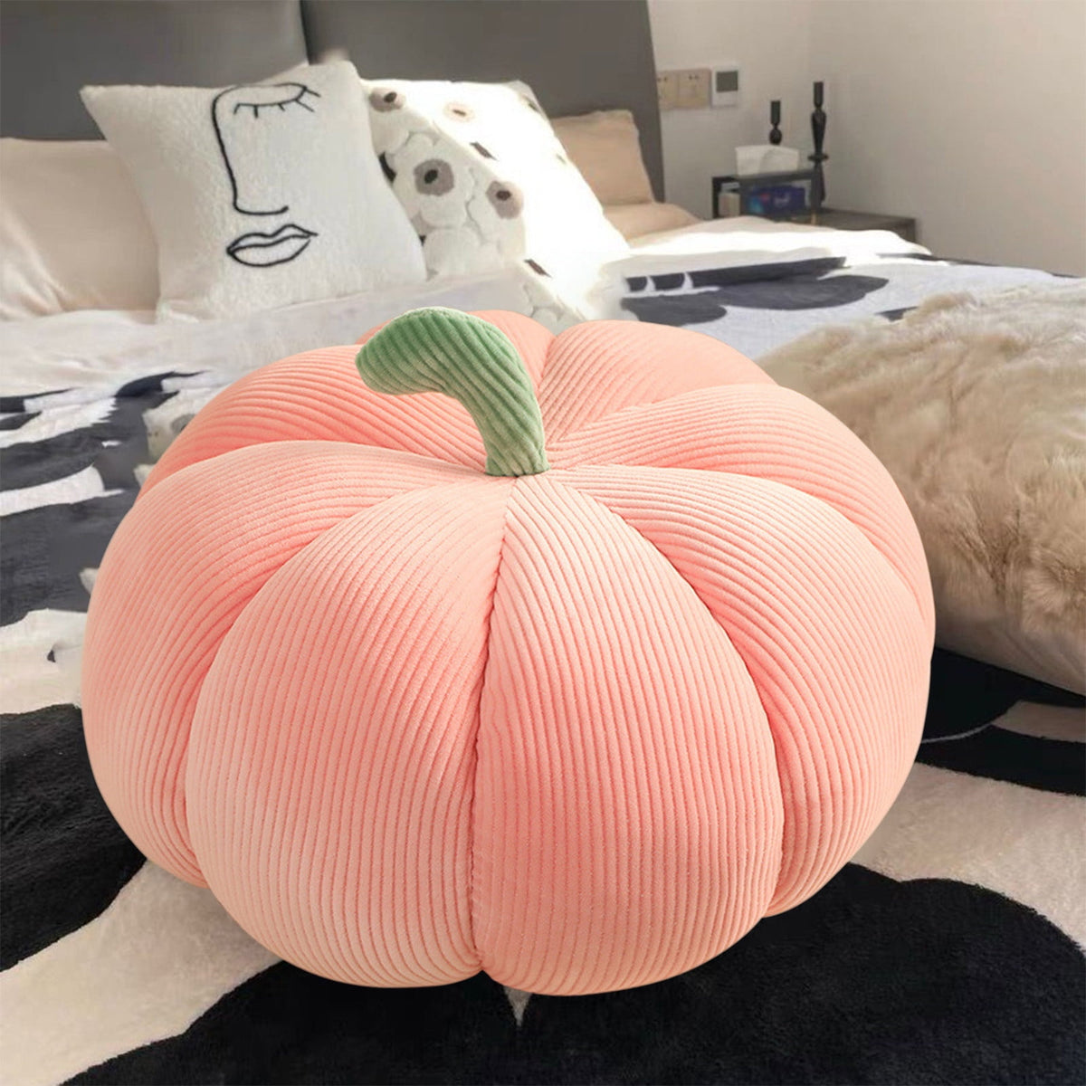 Haunt & Co XGFHYJEH Halloween Pumpkin Throw Pillow Cushions Decorations, Halloween Sofa Bed Pillowes Decoration Ornament for Indoor Outdoor, Halloween Scary Decor for Home Party, Patio Furniture Cushion