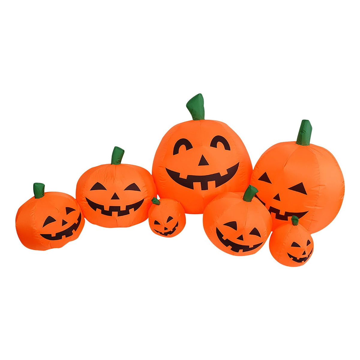 Haunt & Co YIKA Halloween Decoration Halloween Pumpkin Inflatable 2.2m 7 Pumpkin Ghost Halloween Decoration Halloween Ornaments