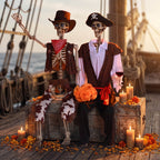 Haunt & Co Yescom Halloween 5.6Ft Life Size Skeleton Cowboy Detailed Costume Outdoor Indoor Haunted House Props Decor 2026