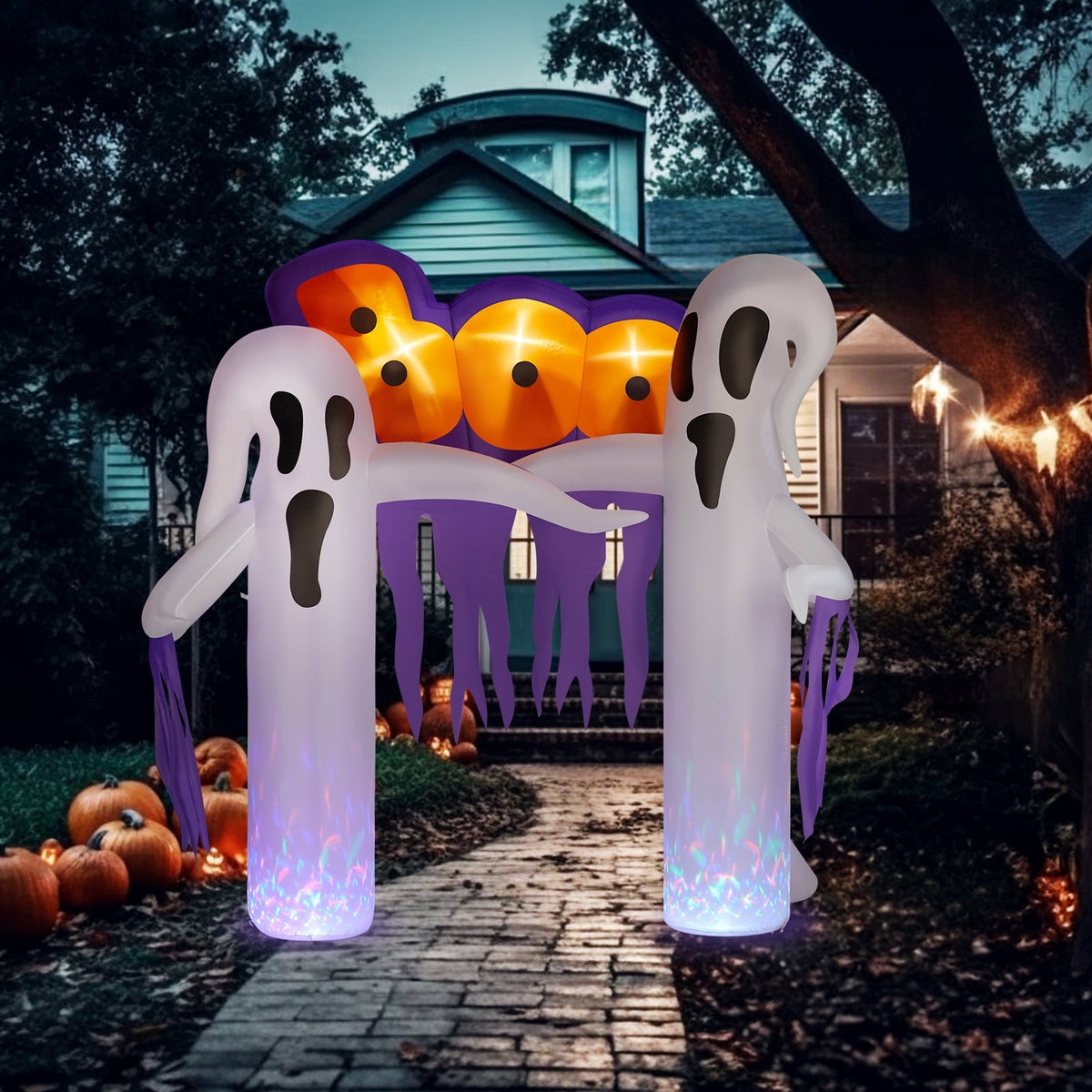 Haunt & Co 10 FT Halloween Inflatables Ghost Arch Outdoor