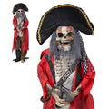 Haunt & Co 6.3FT Halloween Animatronic Pirate Standing Pirate The Sound Activated Halloween Prop