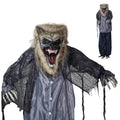 Haunt & Co 7FT Halloween Animatronic Werewolf w/ Werewolf Barking Sound The Sound Activated Halloween Prop