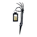 Haunt & Co Zombie Hand Black Halloween Décor with Lantern, LED & Stake, 2.3-Ft
