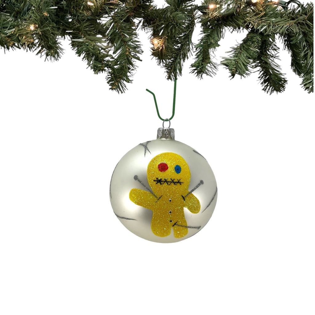 Haunt & Co Voodoo Doll Ball Ornament Polish Glass The Halloween Collection by Thomas Glenn