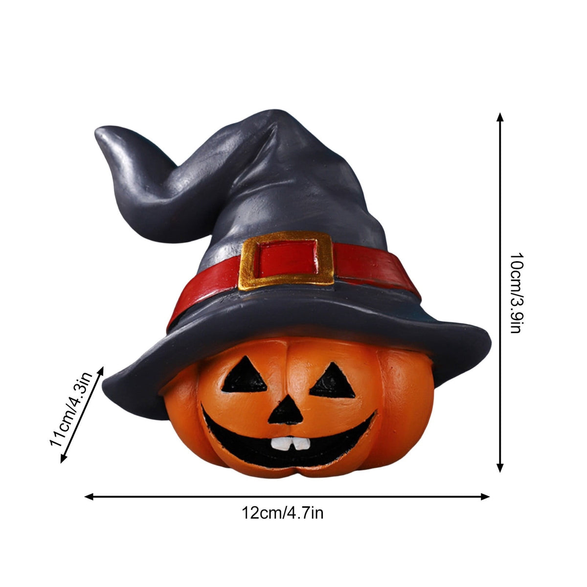 Haunt & Co Halloween Spooky Pumpkin Head Ornaments â?? Dark Tones with Eerie Shadows, Halloween Decorations for Halloween Parties & Trick or Treat Nights â?? great for Haunted House Setups with spooky party setups