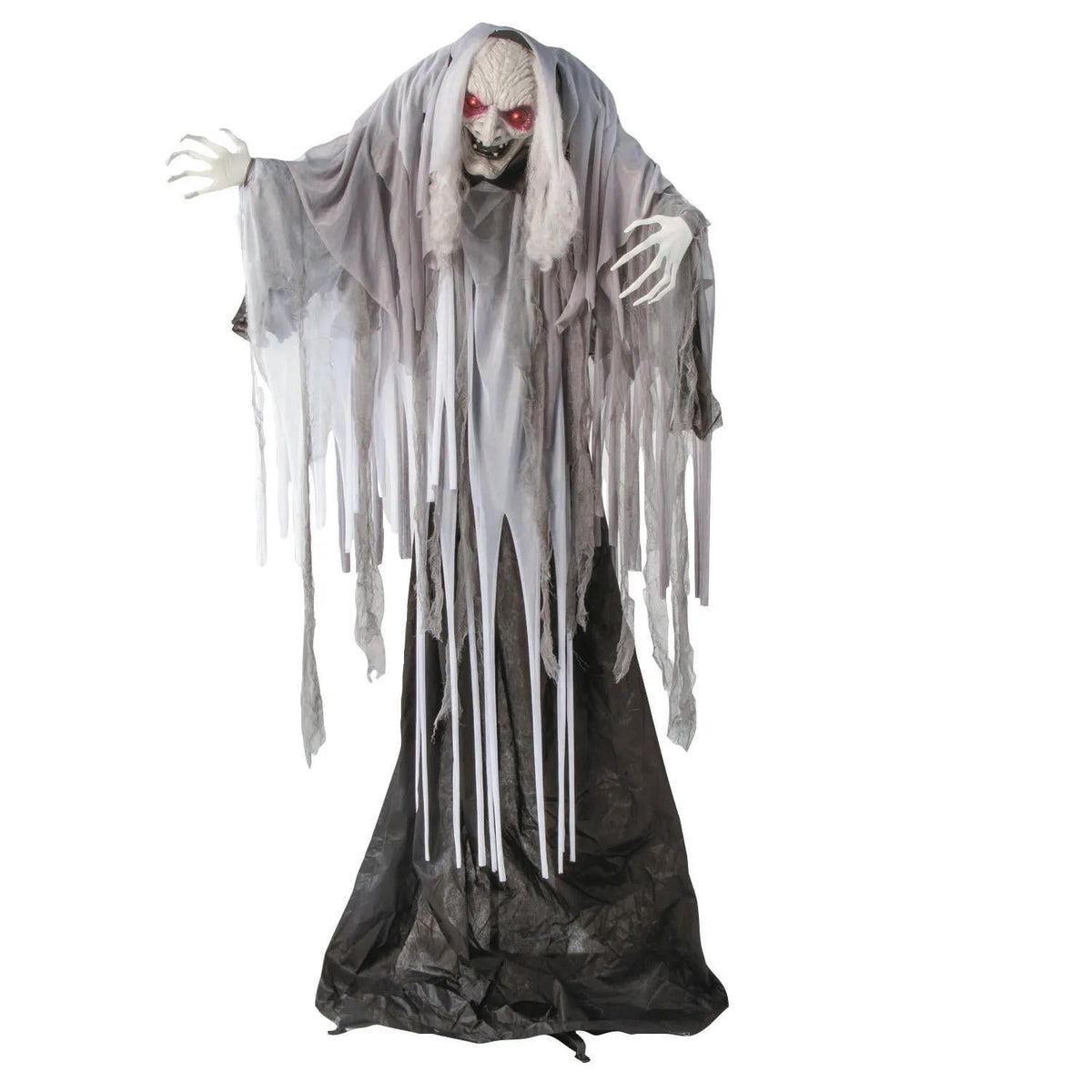 Haunt & Co 5 Ft. 5" Animated Standing Wrinkled Reaper with Hair