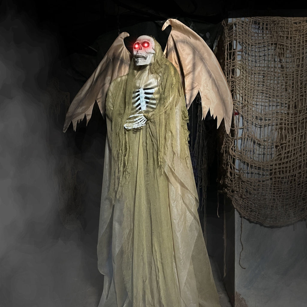 Haunt & Co 5.5 ft Life-size Animatronic Reaper with Wings