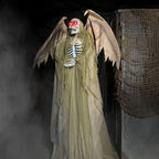 Haunt & Co 5.5 ft Life-size Animatronic Reaper with Wings