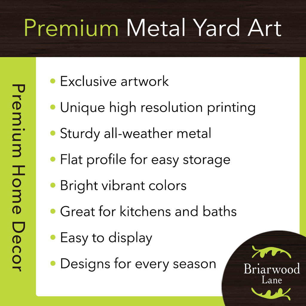 Haunt & Co Briarwood Lane Halloween Metal Art 26x13 Costumed Gnomes For Halloween Metal Art