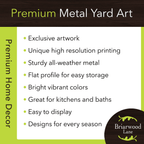 Haunt & Co Briarwood Lane Halloween Metal Art 26x13 Costumed Gnomes For Halloween Metal Art