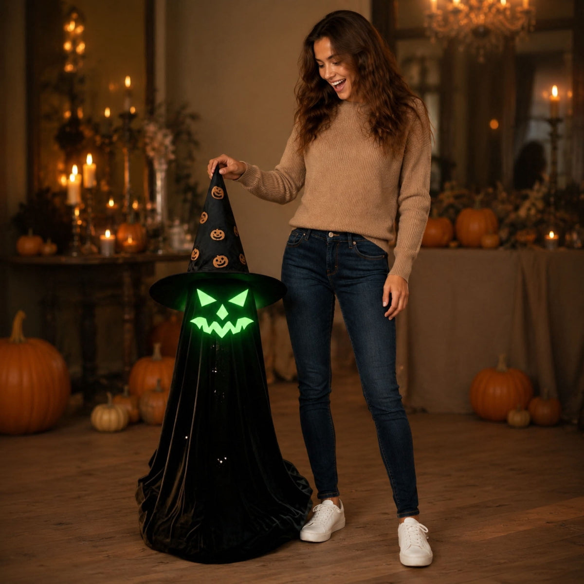 Haunt & Co SHJHENG Halloween In The Dark Ghost Ornaments For Party Scene Decorations And Courtyard Decorations