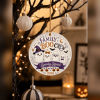 Haunt & Co Boo Crew Ghost Family Acrylic Halloween Hanging Ornament