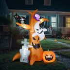 Haunt & Co OverPatio 7.8' Halloween Inflatables Outdoor with 9pcs LED Lights