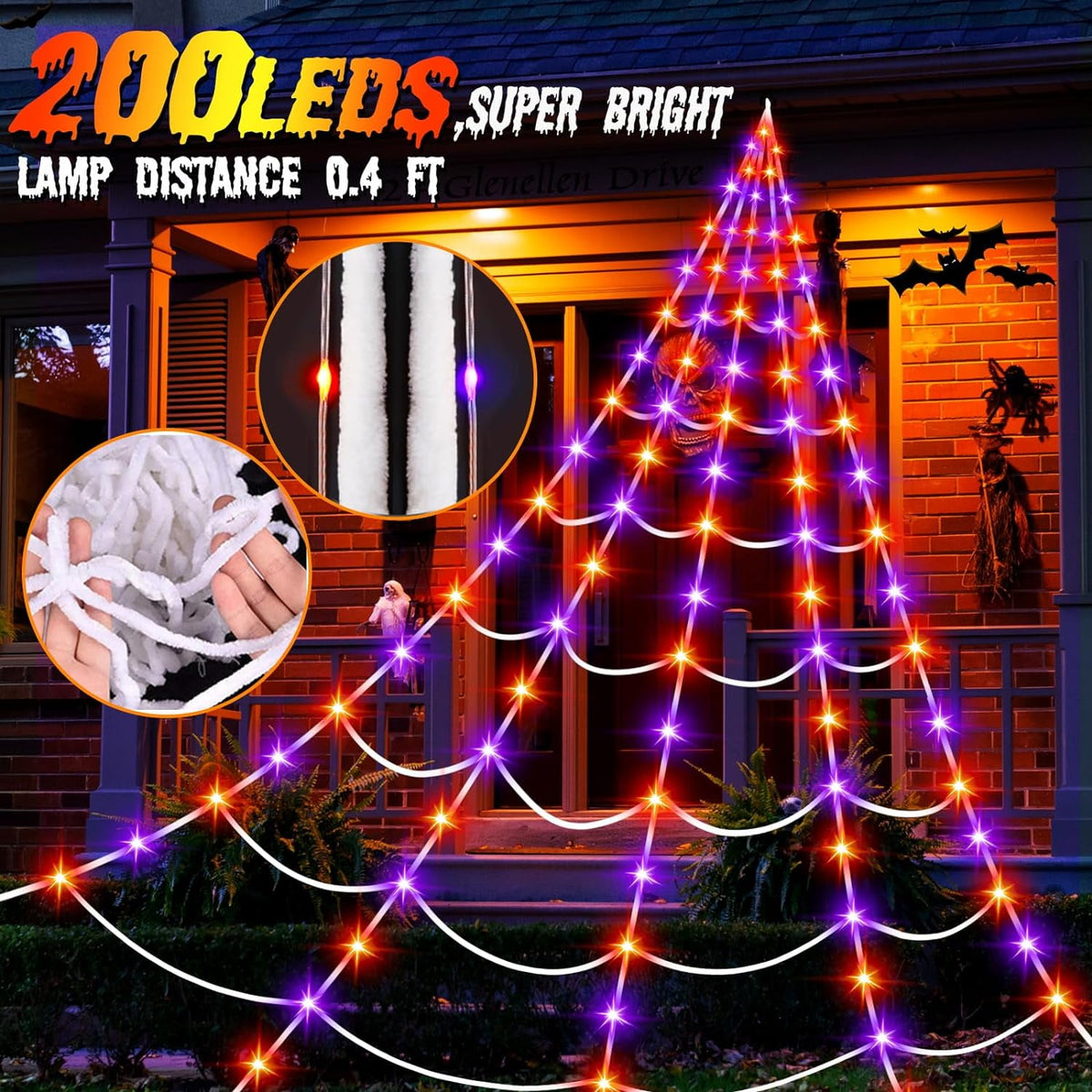 Haunt & Co Xylobyte Purple Outdoor Decorations (1.28 lb)