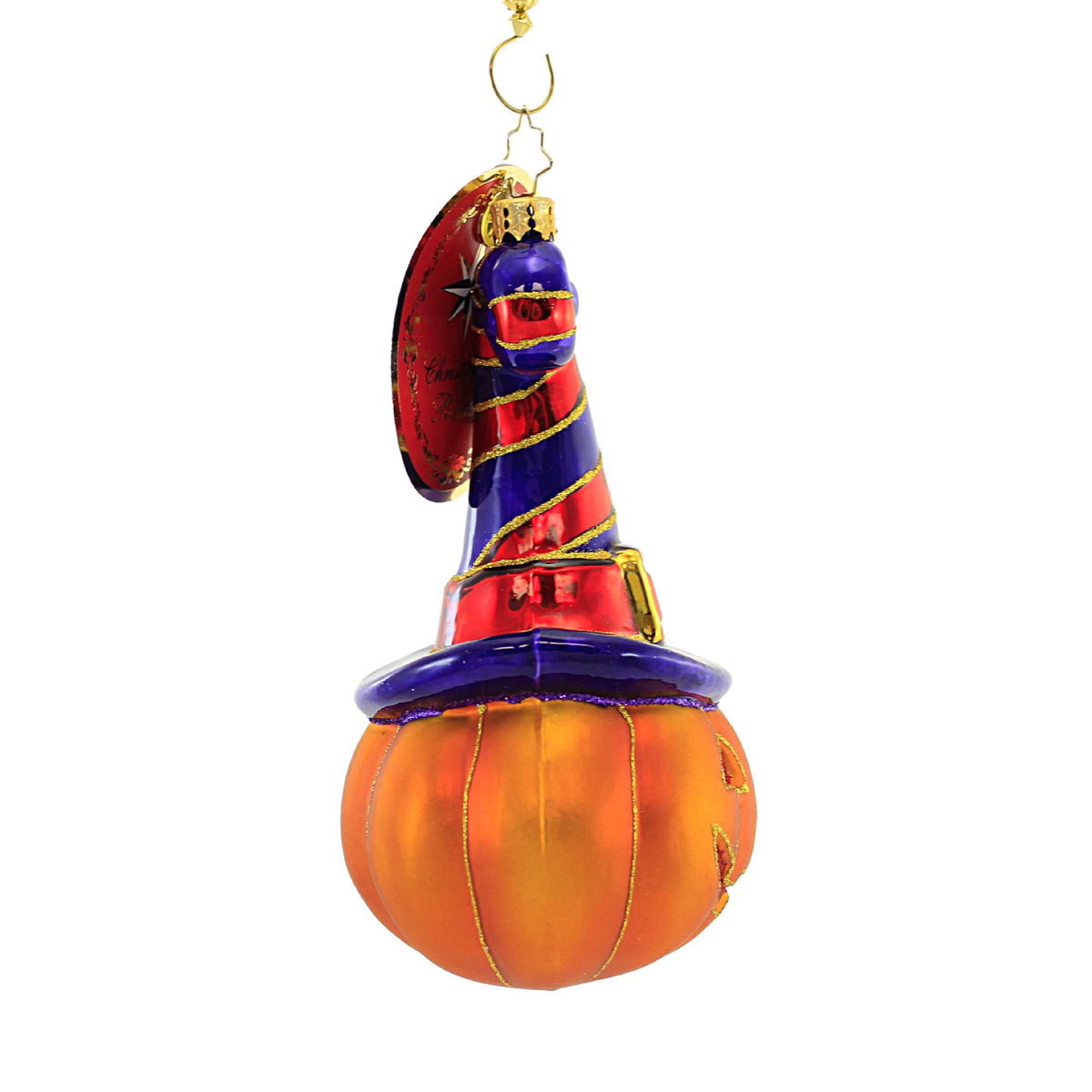 Haunt & Co Bewitching Jack O Lantern - 1 Glass Ornament 6 Inch, Glass - Ornament Halloween Pumpkin 1021077