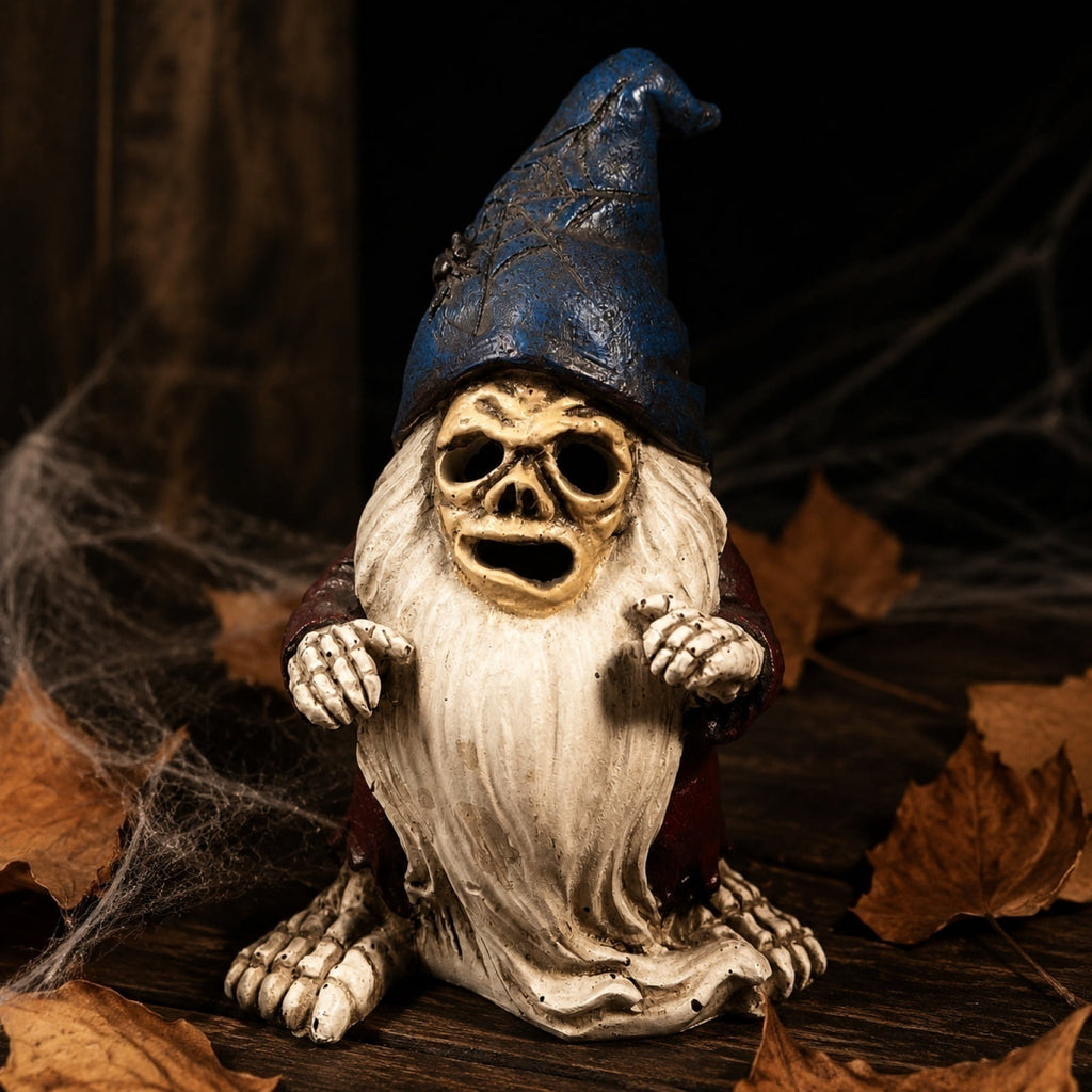 Haunt & Co Halloween Resin Skeletons, Small Ornaments Elderly Decorations for Outdoor Courtyards Living Rooms Gifts