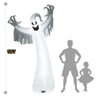 Haunt & Co Gymax 12ft Inflatable Halloween Blow Up Ghost Decoration w/ Built-in LED Light