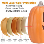 Haunt & Co 16in Pre-lit Halloween Pumpkin Jack O' Lantern with Bulbs