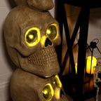 Haunt & Co 37" Skull Stack Statue with LED Eyes