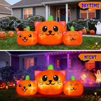 Haunt & Co 6.2FT Halloween Inflatable Pumpkin Cat Outdoor Decorations, Halloween Blow Ups with Lights