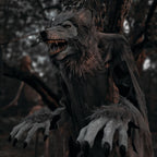Haunt & Co 7 ft Tall Motion-Activated Towering Werewolf, Premium Halloween Animatronic, Plug-In