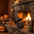 Haunt & Co Aximioll Halloween Spooky Seaweed Pumpkin Ornaments â?? Bold Shape with Eerie Shadows, Halloween Decorations for Holiday Parties & Trick or Treat Nights for Halloween Parties with spooky party setups
