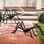 Haunt & Co 3 Pack 5 FT Giant Spider ,Scary Spider Outdoor Party Decorations Props ,Black