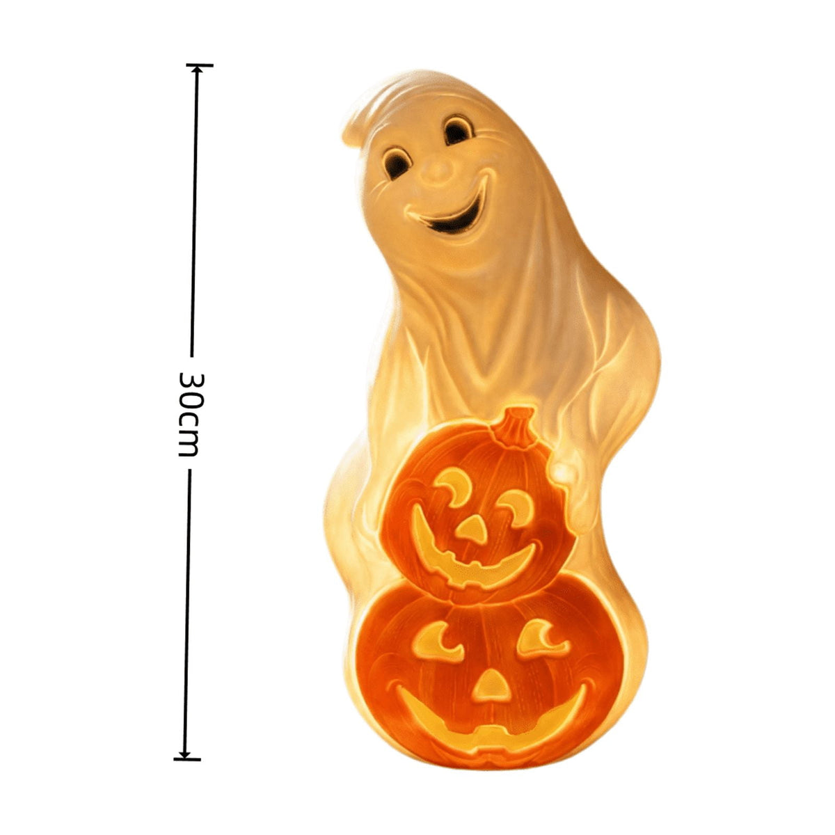 Haunt & Co Winter Poetry Upgrade Hanging Ghost Resin Figurine, Spooky Halloween Indoor Outdoor Decor, Reusable Floating Ghost Ornament for Porch Ceiling Shelf