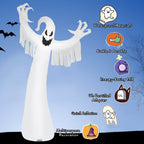 Haunt & Co Costway 12ft Inflatable Halloween Blow Up Ghost Decoration w/ Built-in LED Light