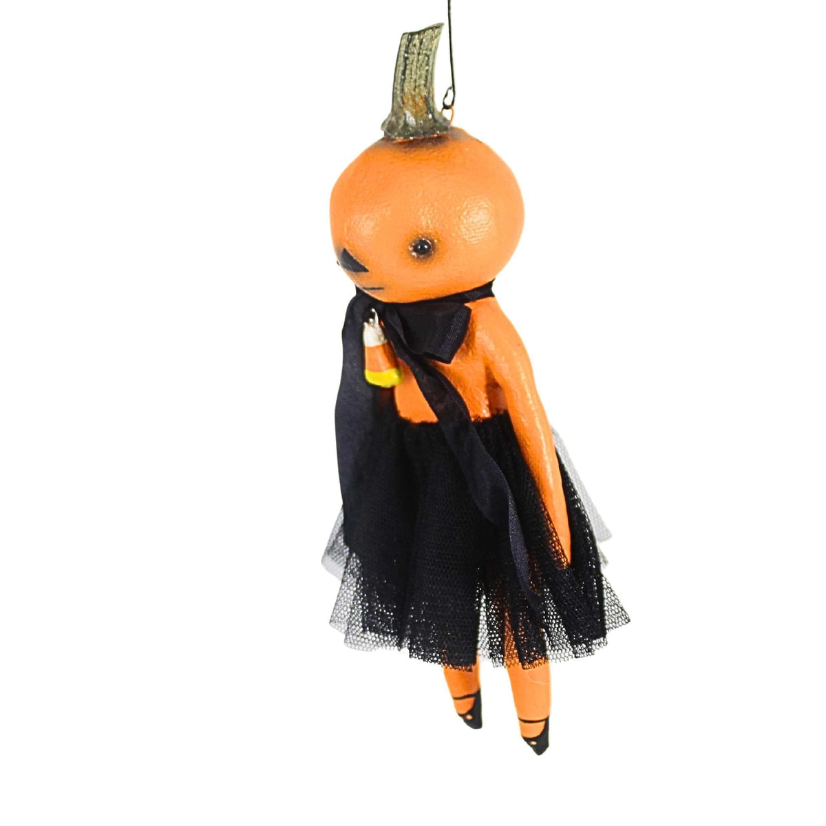 Haunt & Co 7.75In Tabitha Pumpkin Ornament, Polyresin, Halloween Figurine