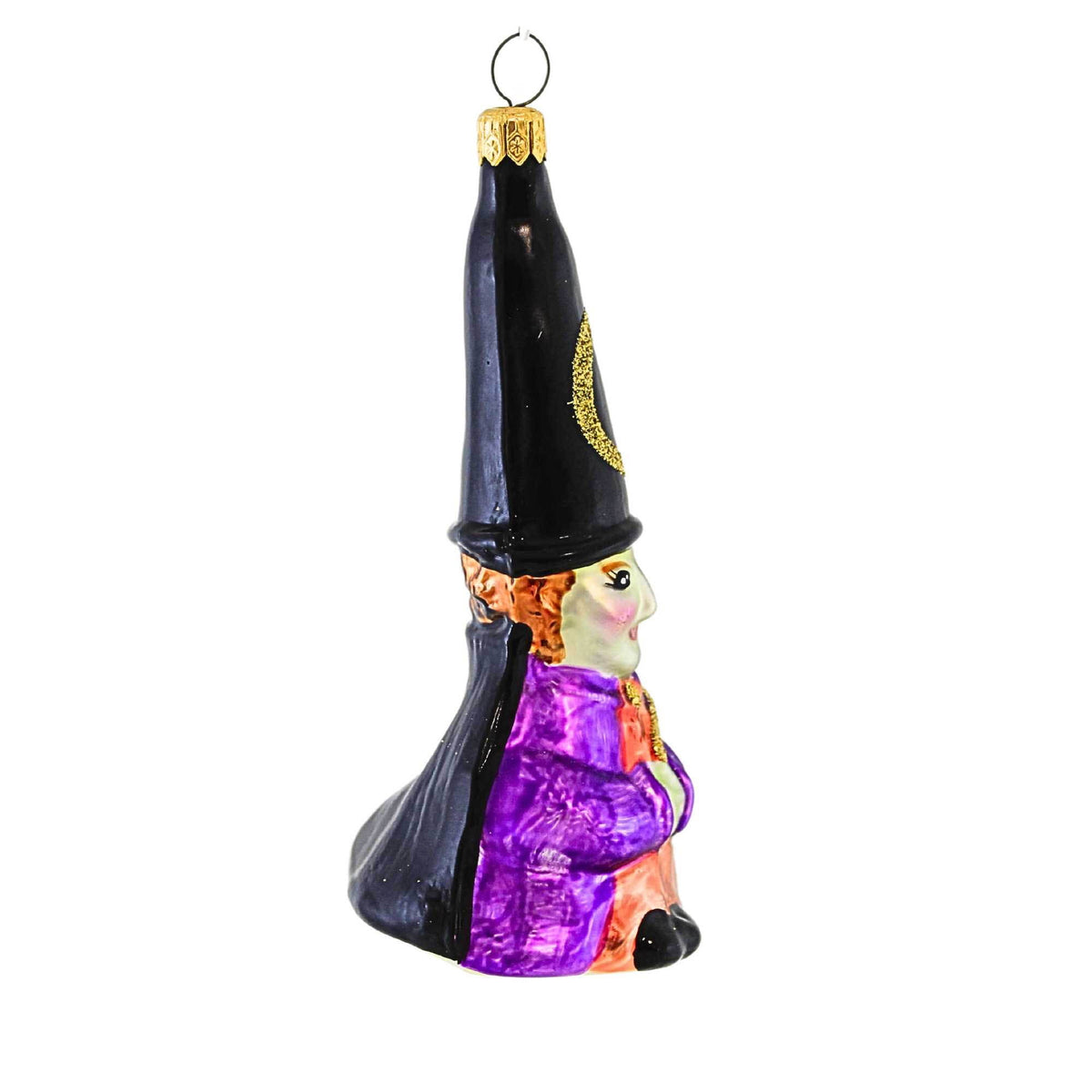 Haunt & Co Christopher Radko Company 5.00In Night Magic, Glass, Ornament Halloween Witch 960020